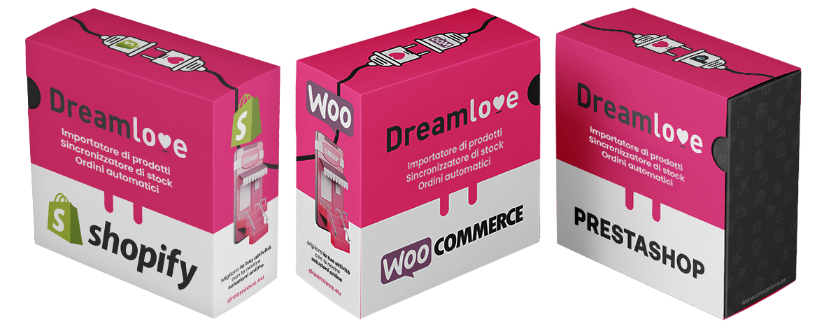 Connettori per Woocommerce, Prestashop e Shopify