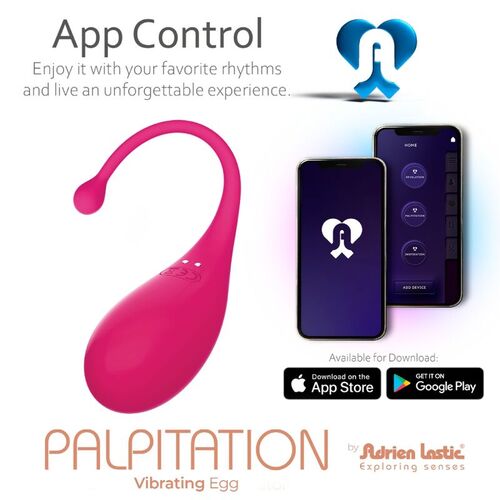 ADRIEN LASTIC - PALPITATION HUEVO VIBRADOR ROSA - APP GRATUITA