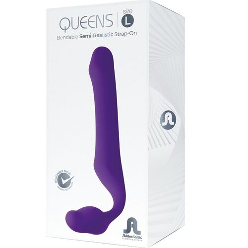 ADRIEN LASTIC - QUEENS STRAP-ON FLEXIBLE VIOLETA TALLA L