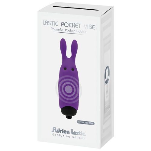 ADRIEN LASTIC - LASTIC POCKET VIBRADOR DE BOLSILLO CONEJO VIOLETA