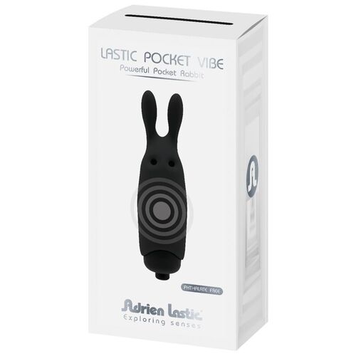 ADRIEN LASTIC - LASTIC POCKET VIBRADOR DE BOLSILLO CONEJO NEGRO