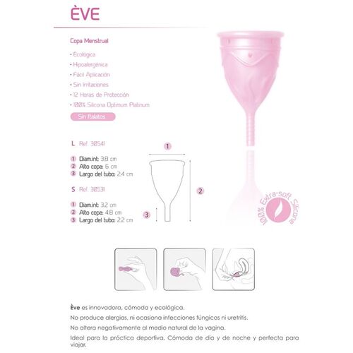 FEMINTIMATE - EVE COPA MENSTRUAL SILICONA TALLA L