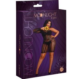 MOONLIGHT - MODEL 5 ZWARTE JURK ONE SIZE / PLUS SIZE