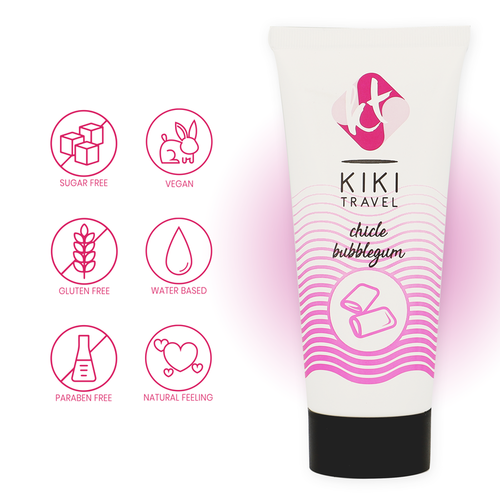 KIKÍ TRAVEL - LUBRICANTE SABOR A CHICLE 50 ML