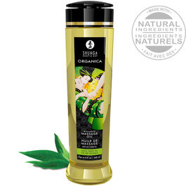 SHUNGA - BIOLOGISCHE GROENE THEE MASSAGE OLIE 240 ML