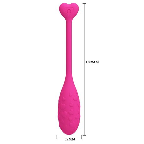 PRETTY LOVE - FISHERMAN HUEVO VIBRADOR ROSA CONTROLADO POR APP