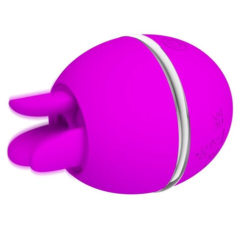 PRETTY LOVE - GEMINI BALL VIBRADOR DE SILICONA REDONDO MORADO