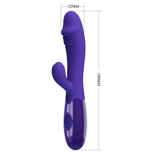 PRETTY LOVE - SNAPPY YOUTH VIBRADOR & ESTIMULADOR PUNTOG VIOLETA