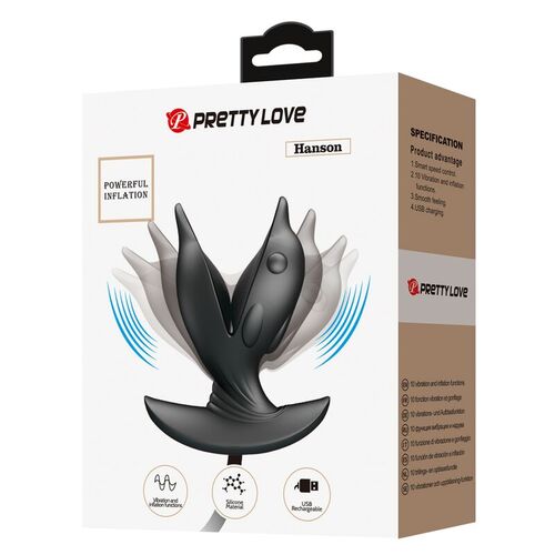 PRETTY LOVE - PLUG ANAL DELFIN CON BOMBA DE AGUA ADAPTADORA