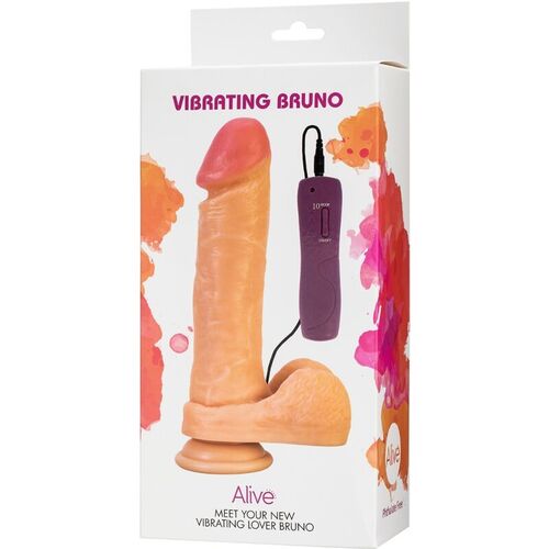 ALIVE - BRUNO PENE REALISTICO VIBRADOR 22 CM