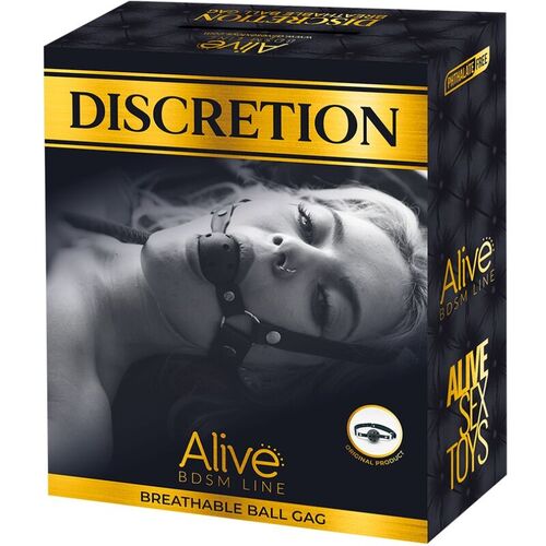 ALIVE - DISCRETION MORDAZA TRANSPIRABLE NEGRO