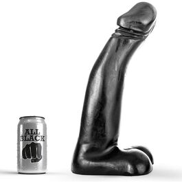 ALL BLACK - ZWARTE REALISTISCHE DILDO FISTING 29 CM