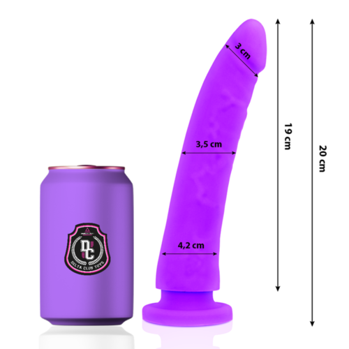 DELTA CLUB -  TOYS DILDO LILA SILICONA MEDICA 20 X 4 CM