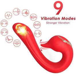 ARMONY - DELFIN VIBRATOR MULTIPOSITION & WÄRMEEFFEKT ROT