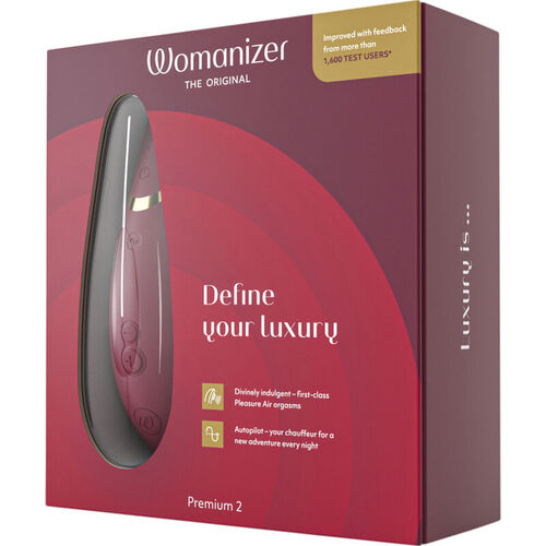 WOMANIZER - PREMIUM 2 ESTIMULADOR DE CLÍTORIS BURDEOS