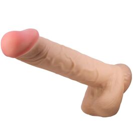 PRETTY LOVE - SLIDING SKIN SERIE REALISTISCHE DILDO MET ZUIGNAP SLIDING SKIN 26 CM