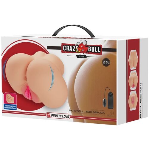 CRAZY BULL - VAGINA Y ANO REALISTICOS VIBRADOR LUNA