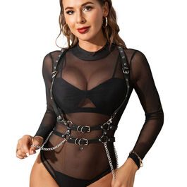 SUBBLIME - HARNESS WITH STRAPS AND CHAINDETAILS ONE SIZE