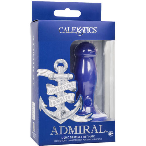 ADMIRAL - FIRST MATE PLUG ANAL VIBRADOR AZUL