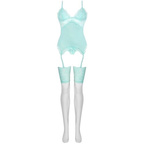 LIVCO CORSETTI FASHION - PERSINNE MIT EMPORIO SET CORSET + PANTY + MEDIAS S/M