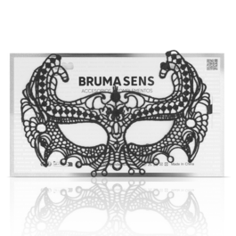 BRUMA SECRET - MASQUE TISSU NOIR ET DENTELLE NOIRE TAILLE UNIQUE