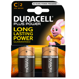 DURACELL - PLUS POWER BATTERIE C LR14 2 EINHEITEN