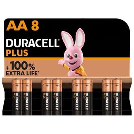 DURACELL - PLUS POWER 100 ALKALINE BATTERIE AA LR6 8 EINHEIT