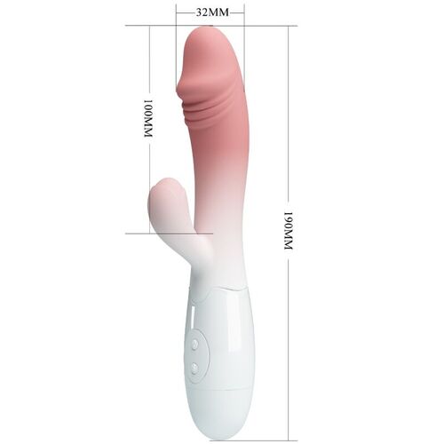 PRETTY LOVE - SNAPPY VIBRADOR RABBIT 3O VIBRACIONES ROSA