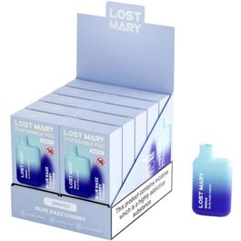 LOST MARY - (AUSSTELLER PROFESSIONAL PACK -10 EINHEITEN) BM600 NICOTINE VAPER 2% EINWEG BLUE RAZZ CHERRY
