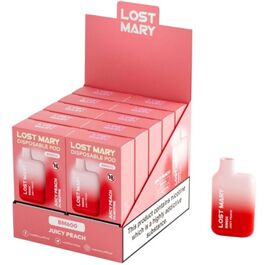 LOST MARY - (AUSSTELLER PROFESSIONAL PACK -10 EINHEITEN) BM600 NICOTINE VAPER 2% EINWEG JUICY PEACH