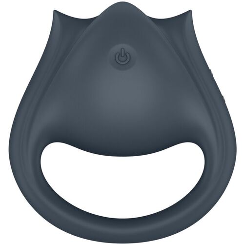 SATISFYER - PERFECT PAIR 2 MULTIVIBRADOR 2 EN 1 ANILLO PARA PENE & ESTIMULADOR DE DEDO GRIS