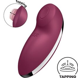 SATISFYER - TAP & CLIMAX 2 VIBRATEUR & STIMULATEUR ROUGE
