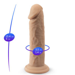 SILEXD - MODELLO PENE REALISTICO 2 SILICONE TERMOREATTIVO 15,4 CM