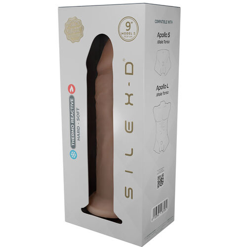 SILEXD - PENE REALÍSTICO MODELO 9 SILICONA LÍQUIDA 22.8 CM
