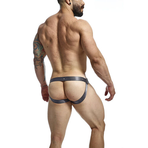 MOB - DNGEON JOCKSTRAP A PRESIÓN GRIS TALLA ÚNICA