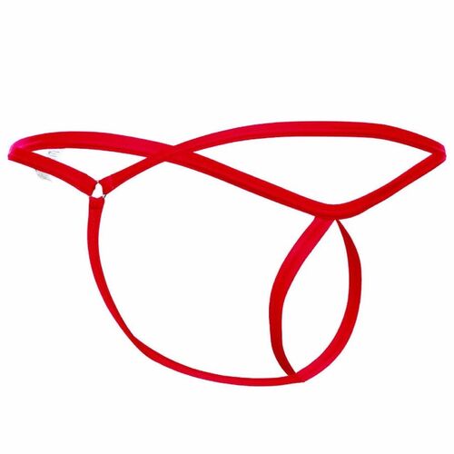 MOB - TANGA ROJO CON FORMA DE LAGRIMA TALLA L/XL