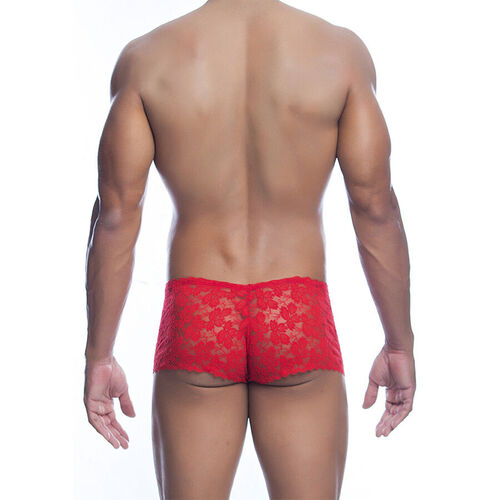 MOB - BOXER ENCAJE ROJO TALLA S/M