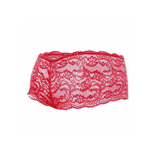 MOB - BOXER ENCAJE ROJO TALLA S/M