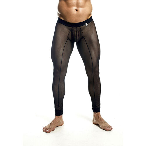 MOB - MEDIAS DE MALLAS TRANSPARENTES NEGRAS TALLA XL