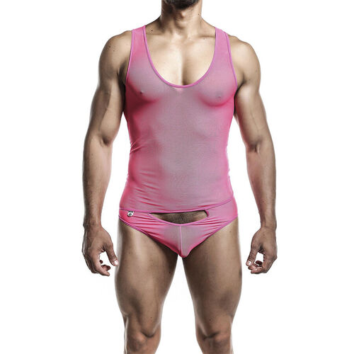 MOB - BODYSHEER TRANSPARTE ROSA TALLA L/XL