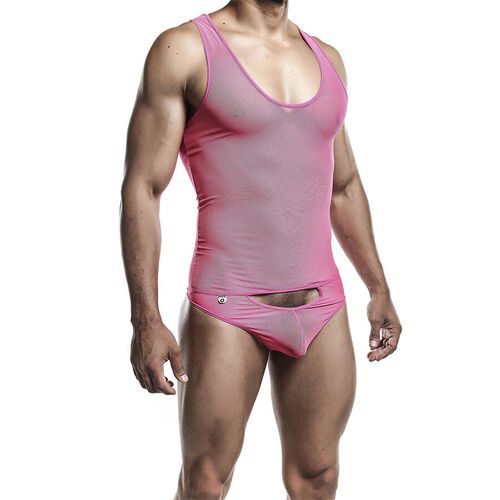 MOB - BODYSHEER TRANSPARTE ROSA TALLA S/M