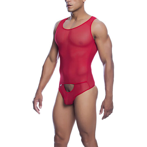 MOB - BODYSHEER TRANSPARTE ROJO TALLA L/XL