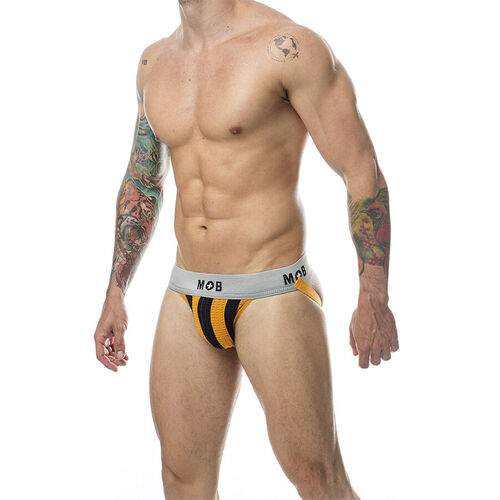 MOB - JOCK CLASICO STRIPE NARANJA TALLA M