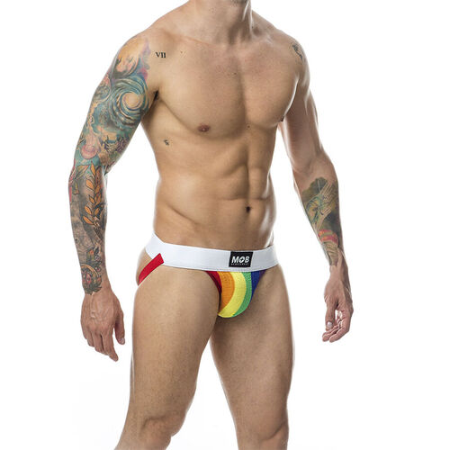 MOB - JOCK CLASICO STRIPE RAINBOW TALLA L