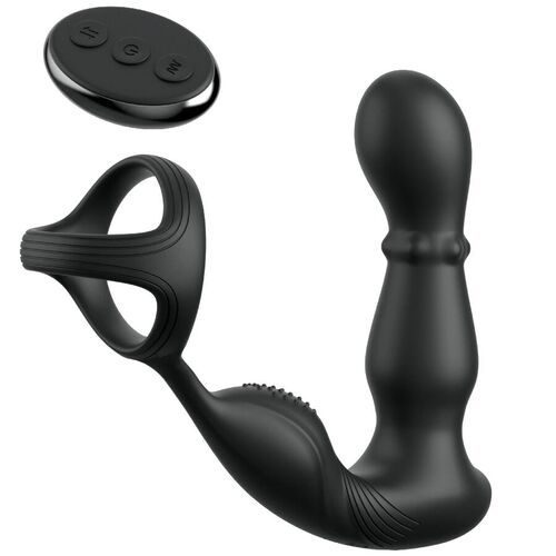 ANAL FANTASY ELITE COLLECTION - ANILLO Y MASAJEADOR ANAL VIBRADOR CON CONTROL REMOTO