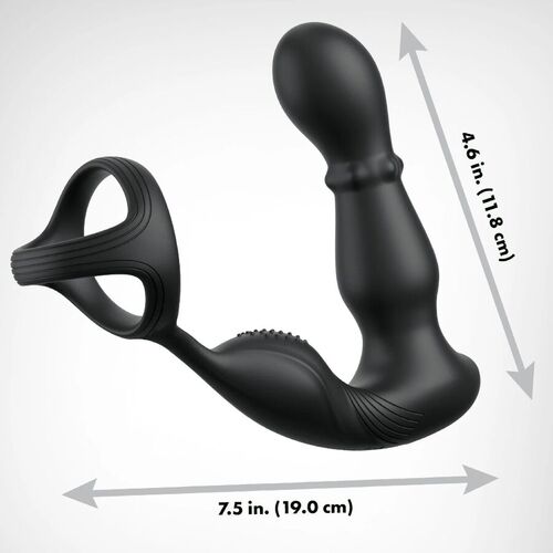 ANAL FANTASY ELITE COLLECTION - ANILLO Y MASAJEADOR ANAL VIBRADOR CON CONTROL REMOTO