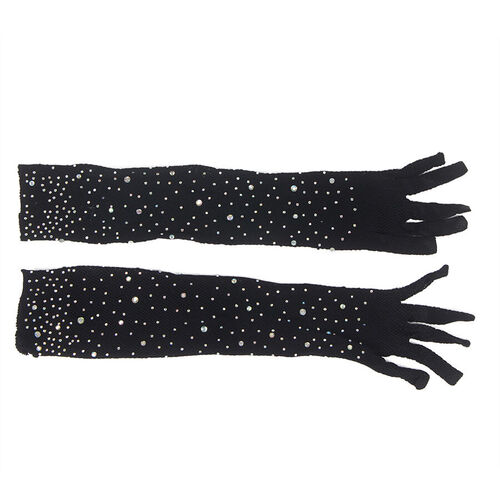 SUBBLIME - 957469 GUANTES TRANSPARENTES CON BRILLO NEGRO S/M