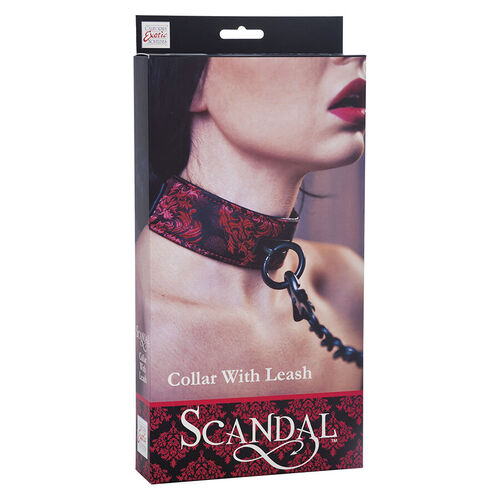 CALEXOTICS - SCANDAL COLLAR CON CORREA NEGRA