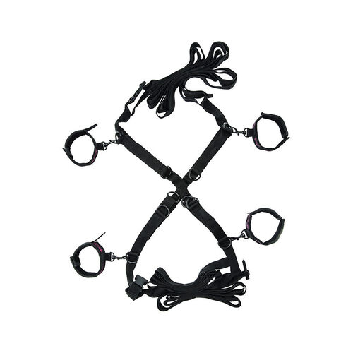CALEXOTICS - SCANDAL SET DE ATADURAS CRUZADAS CAMA
