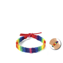 PRIDE - REGENBOGENFLAGGE GEFLOCHTENES ARMBAND